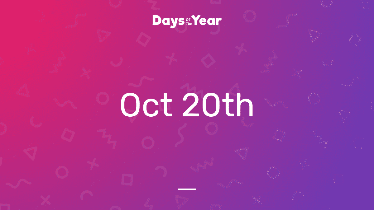 National Holidays on October 20th, 2024 Days Of The Year