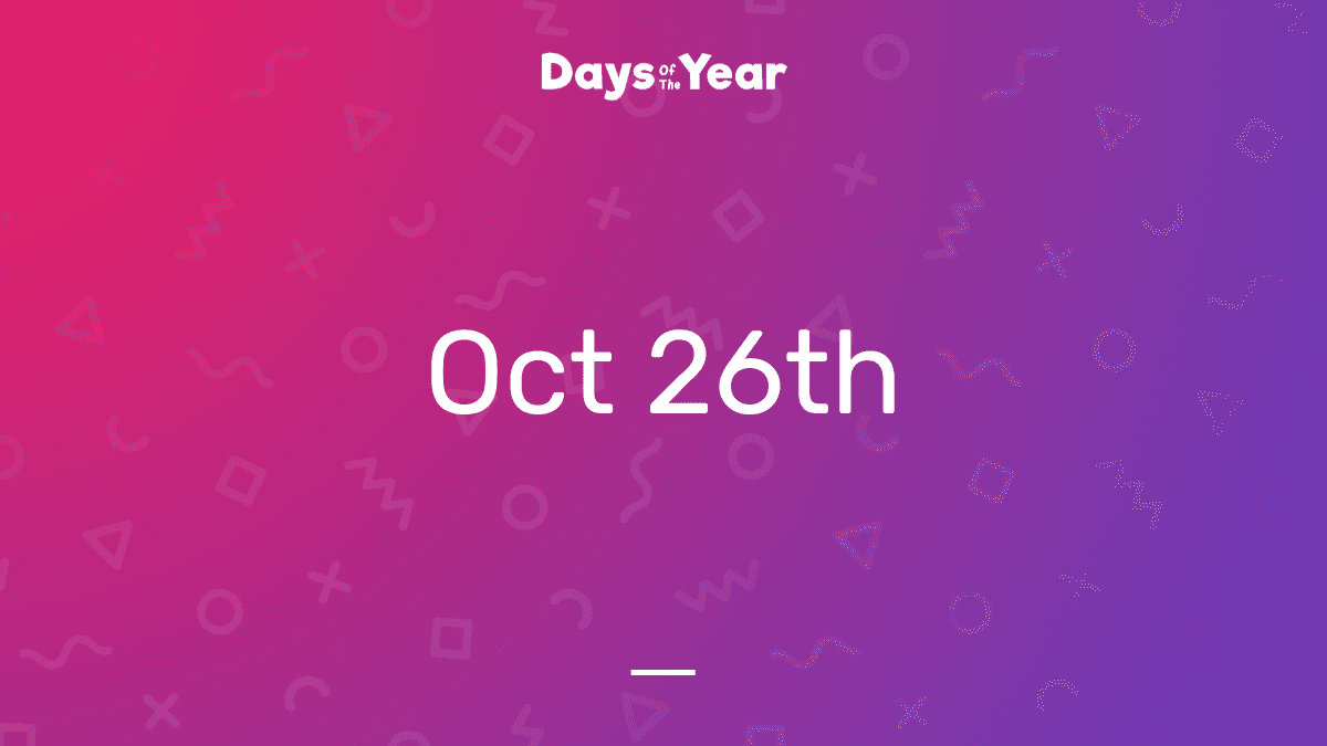 26th October, 2025 Days Of The Year