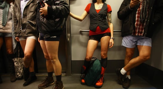 No Pants Subway Ride