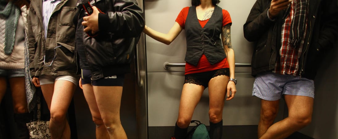 No Pants Subway Ride