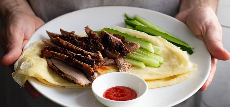 Peking Duck With Pancakes And Cucumber 2022 03 08 03 44 09 Utc Scaled 